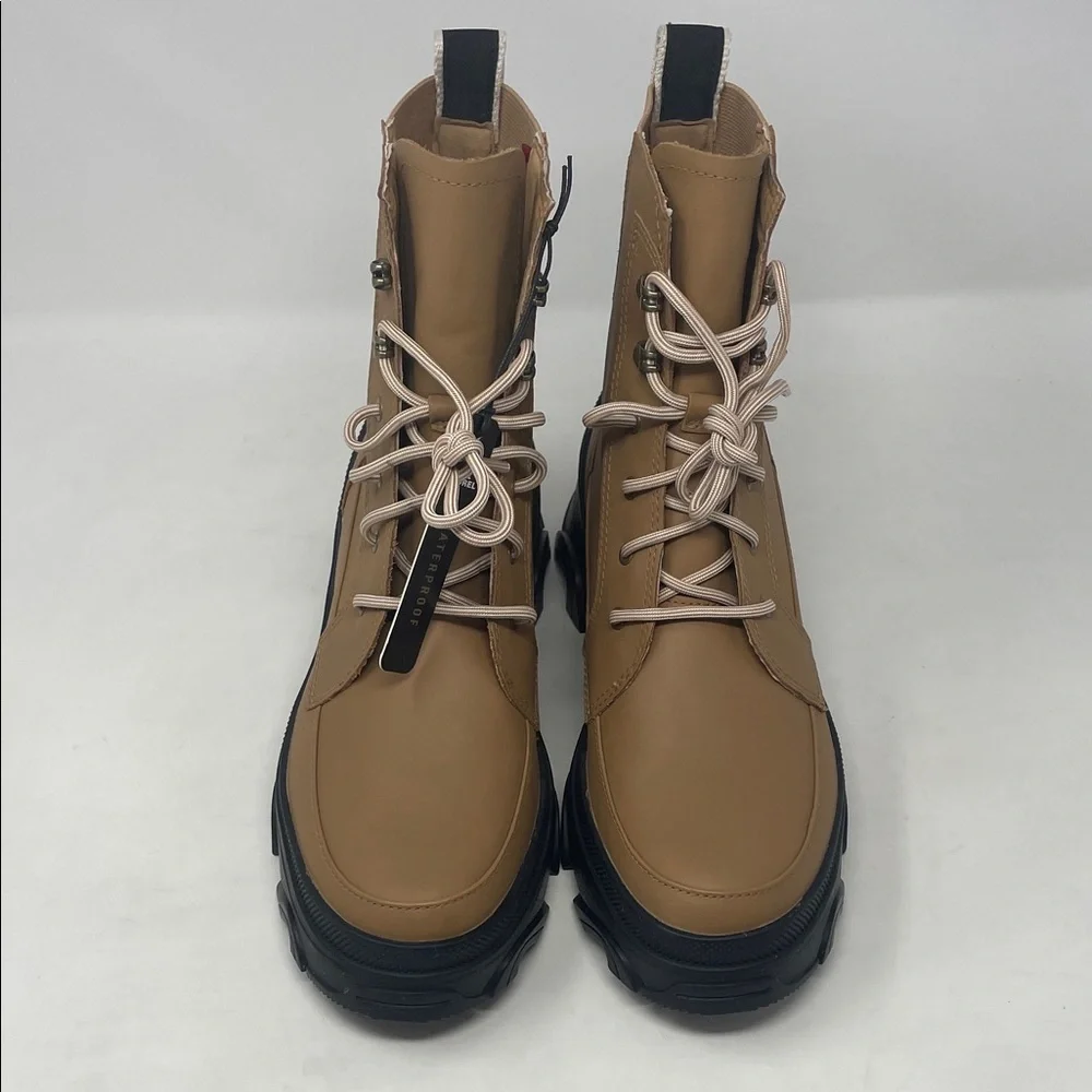 Sorel Brex Lace Up Leather Waterproof Brown Booties Women’s Size 8 - Picture 4 of 11